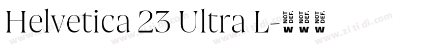 Helvetica 23 Ultra L字体转换